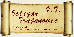 Velizar Trujanović vizit kartica